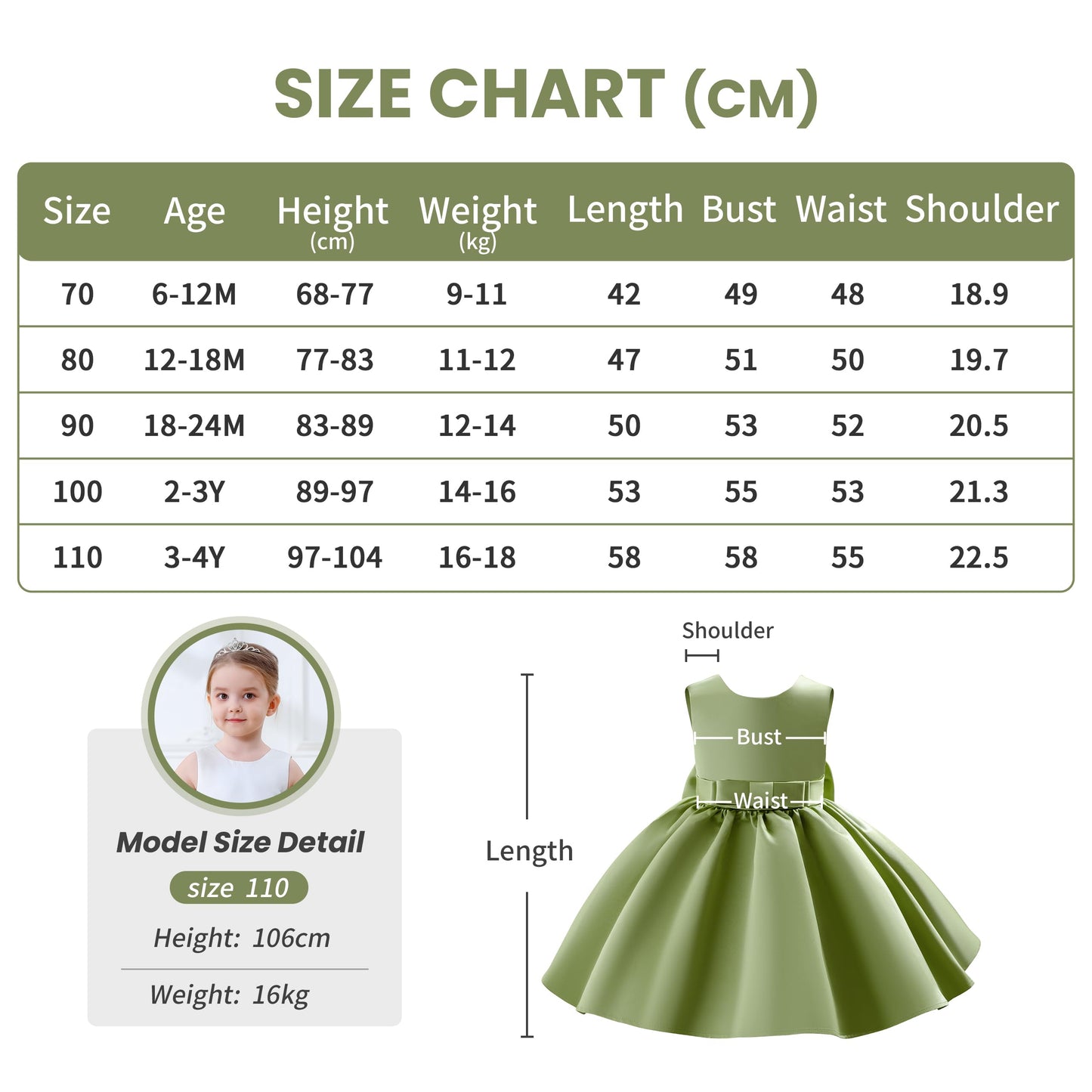 Baby Mädchen Kleid Satin Bowknot A-Linie Taufe Kleid Ärmellos Kleinkind Prinzessin Geburtstag Kleider Kinder Hochzeit Blumenmädchen Kleid Festliche Party Kleid