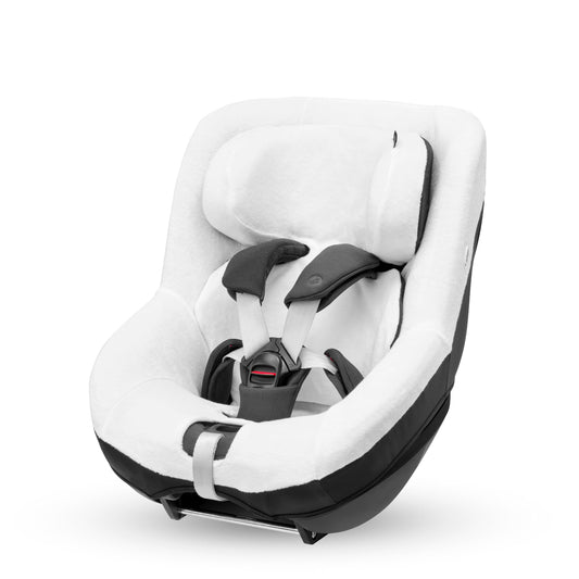 Maxi-Cosi Organic Cotton Car Seat Cover for Pearl 360, Mica (Eco) and Mica 360 S (Comfort), Soft, Breathable and Moisture Absorbing Material, Machine Washable, Natural White - Meloni2