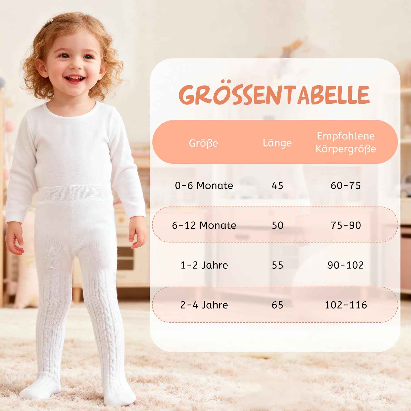 Baby Tights for Girls Soft Cotton Leggings Toddler Solid Knitted Socks Warm Stockings Newborn Trousers