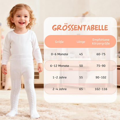Baby Tights for Girls Soft Cotton Leggings Toddler Solid Knitted Socks Warm Stockings Newborn Trousers 