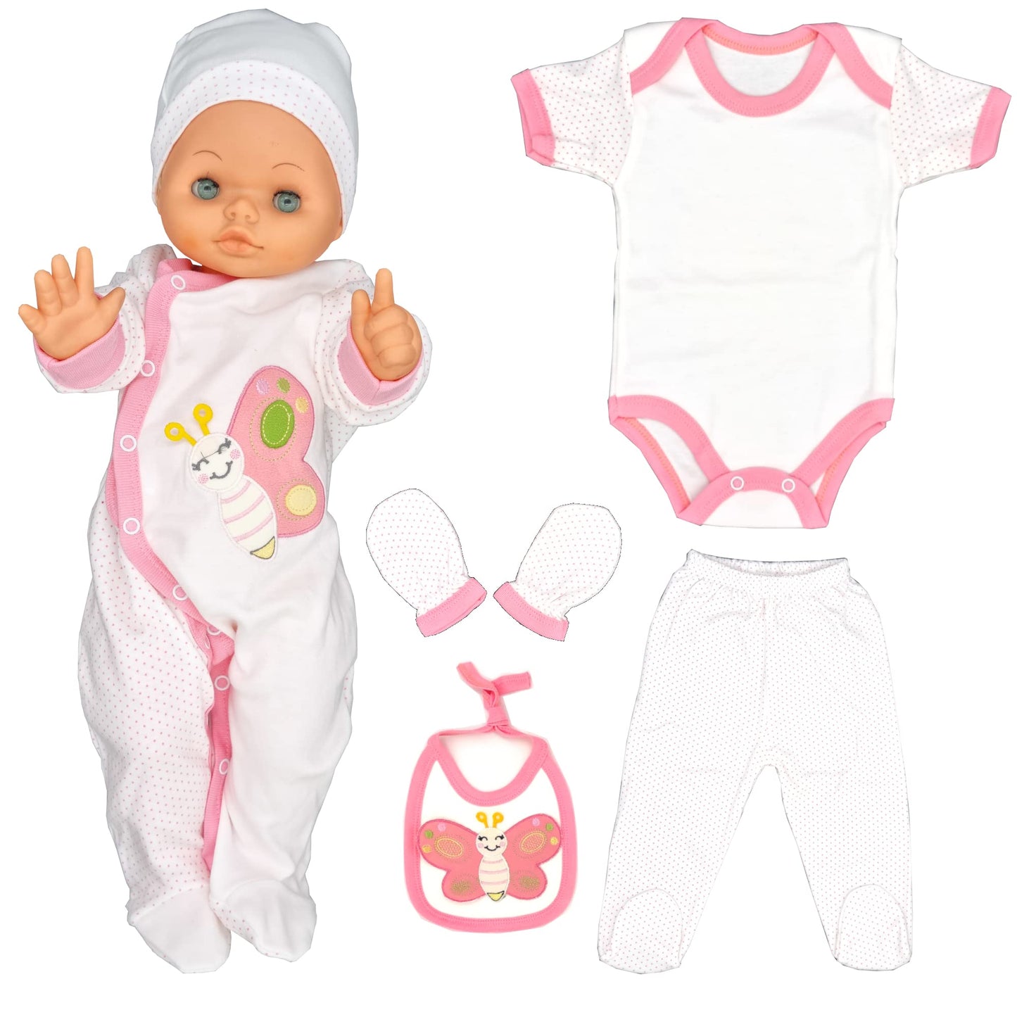 Newborn Baby Gift Set 100% Natural Cotton First Equipment Unisex Clothing Gift Set Baby Equipment for Babies 0-4 Months, koala