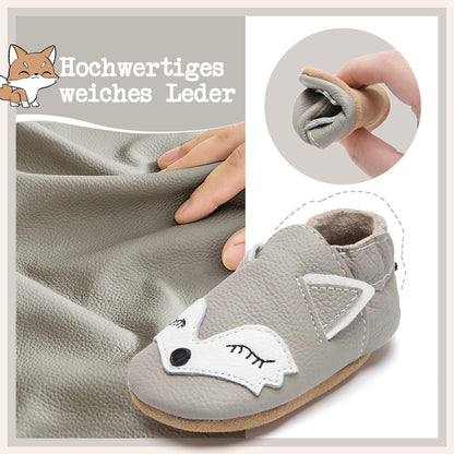 Babyschuhe IceUnicorn Krabbelschuhe für Babys, weiche Leder-Laufschuhe für Jungen und Mädchen, Lederschuhe für Kleinkinder, Baby Hausschuhe