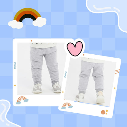 100% Baumwolle Babyhosen Kinderhosen | 2 er-Pack Lässig Sweathose Weiche und Bequeme Babykleidung für Jungen und Mädchen