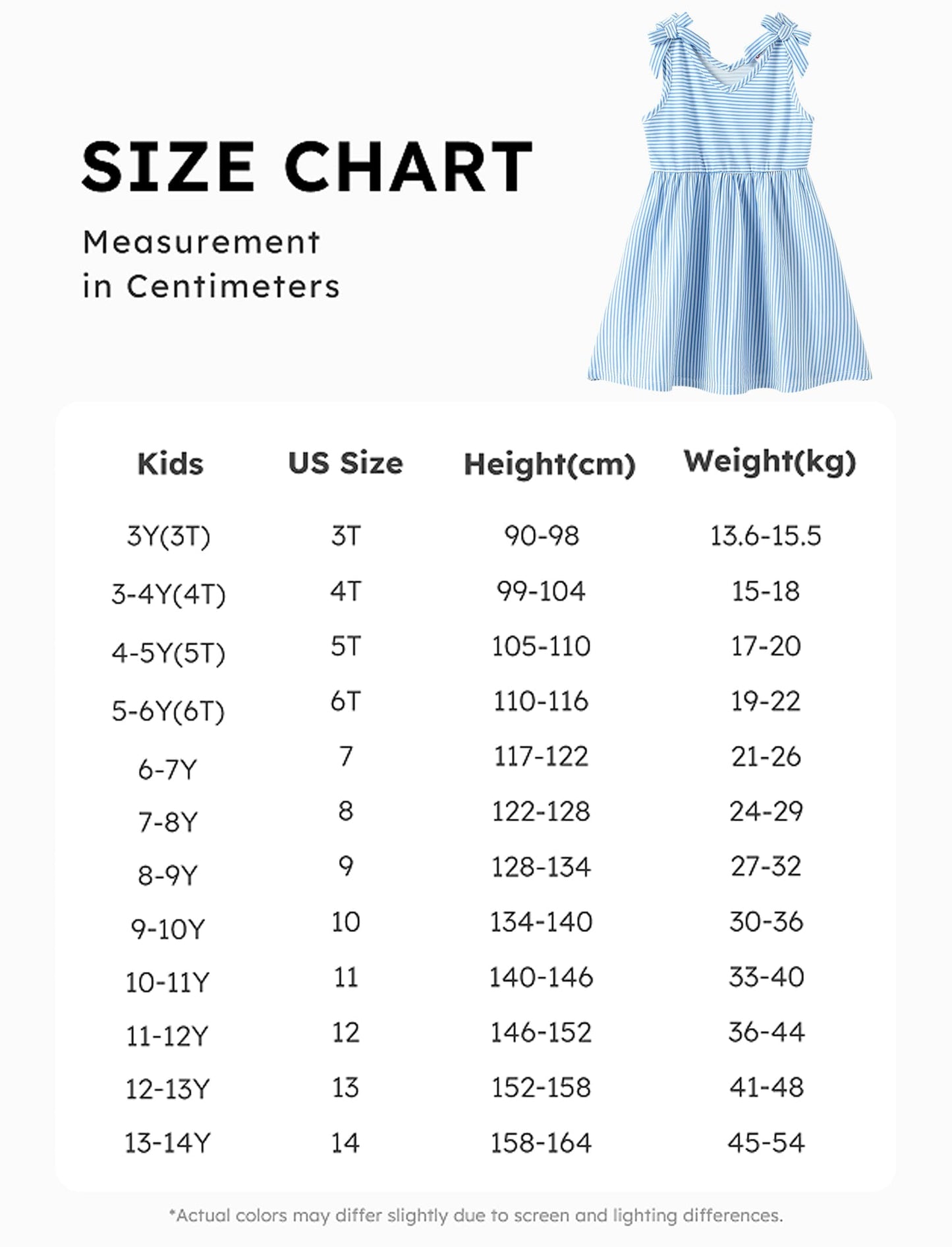 PATPAT Mädchenkleid ärmellos, Baby Mädchen Kleid mit Schleife an den Schulterträgern für Geburtstag, Party, Bankett, Hochzeit, Urlaub, Bunt
