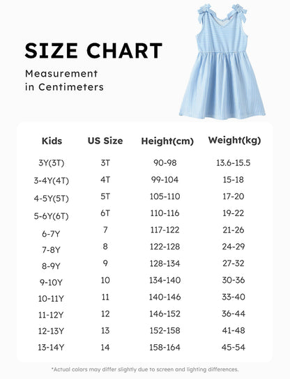 PATPAT Mädchenkleid ärmellos, Baby Mädchen Kleid mit Schleife an den Schulterträgern für Geburtstag, Party, Bankett, Hochzeit, Urlaub, Bunt