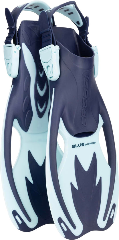 CRESSI Tinetto Rocks Dry Set - Kinderschnorchelset Kurze verstellbare Flossen, Silikonmaske und trockener Schnorchel
