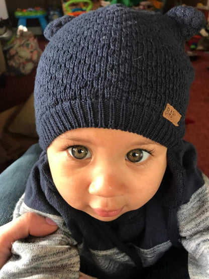 DRESHOW Unisex Baby Mütze Süßer Bär Kleinkind Earflap Beanie Warm für Herbst Wintermütze