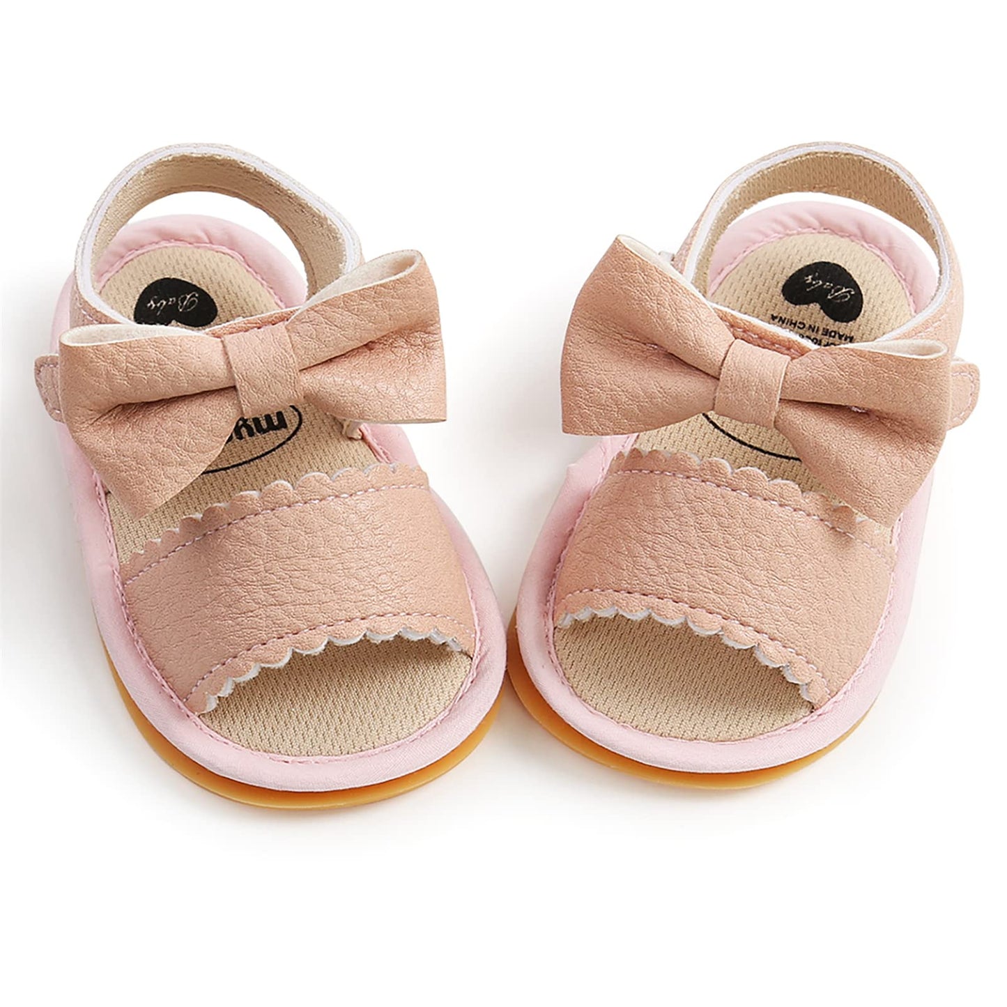 Babyschuhe RVROVIC Sandalen für Jungen und Mädchen mit weichem Sohlen, leichten Sommer-Schuhen und Schleifen-Knoten für Kleinkinder, ideal für den Outdoor-Gang.