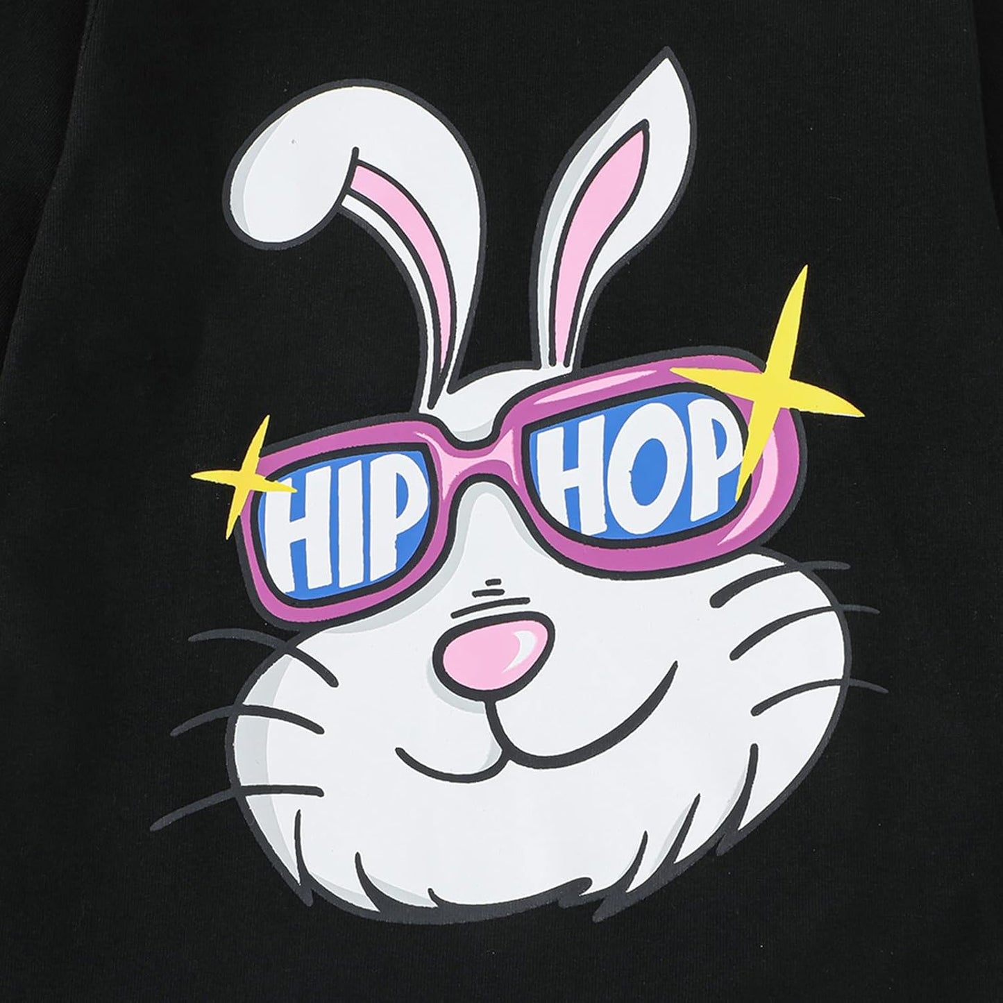 Kinder Hase Langarmshirt für Mädchen Jungen Baumwolle Rundhals Langarm Shirt Ostergeschenke Cartoon Bunny Oberteile Tops 2-7 Jahre