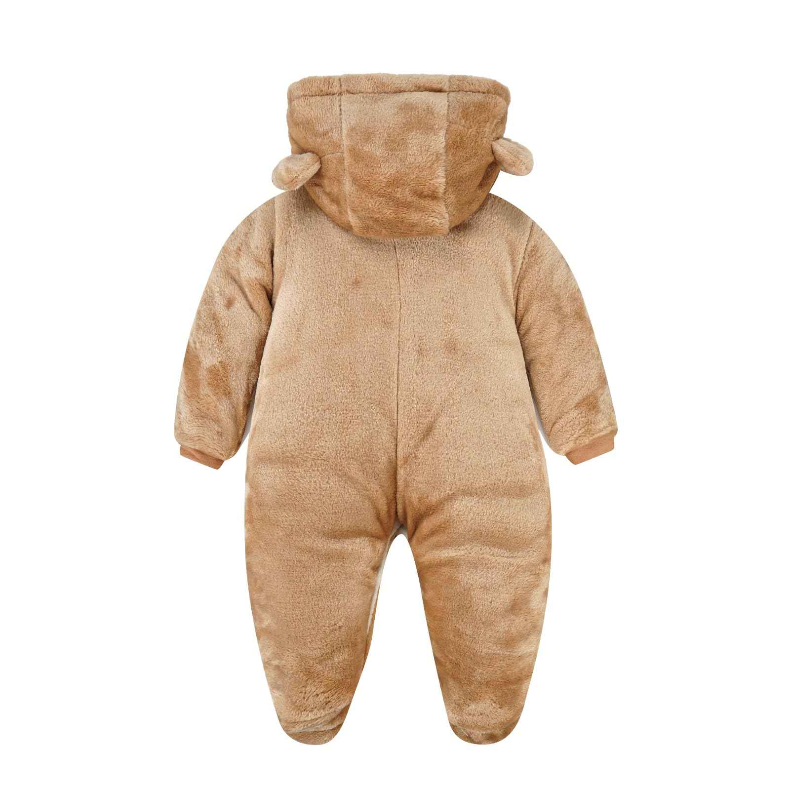 WYTbaby Baby Overalls Winter Snowsuit Baby Flannel Warmer Winter Overalls Jumpsuit for Boys Girls