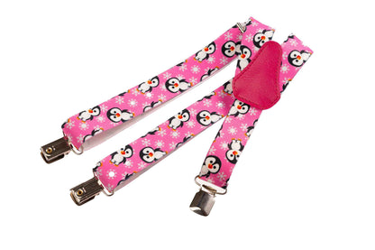 Kids Penguin Design Braces | Elastic Y Braces (1-5 Years) - 2.5cm