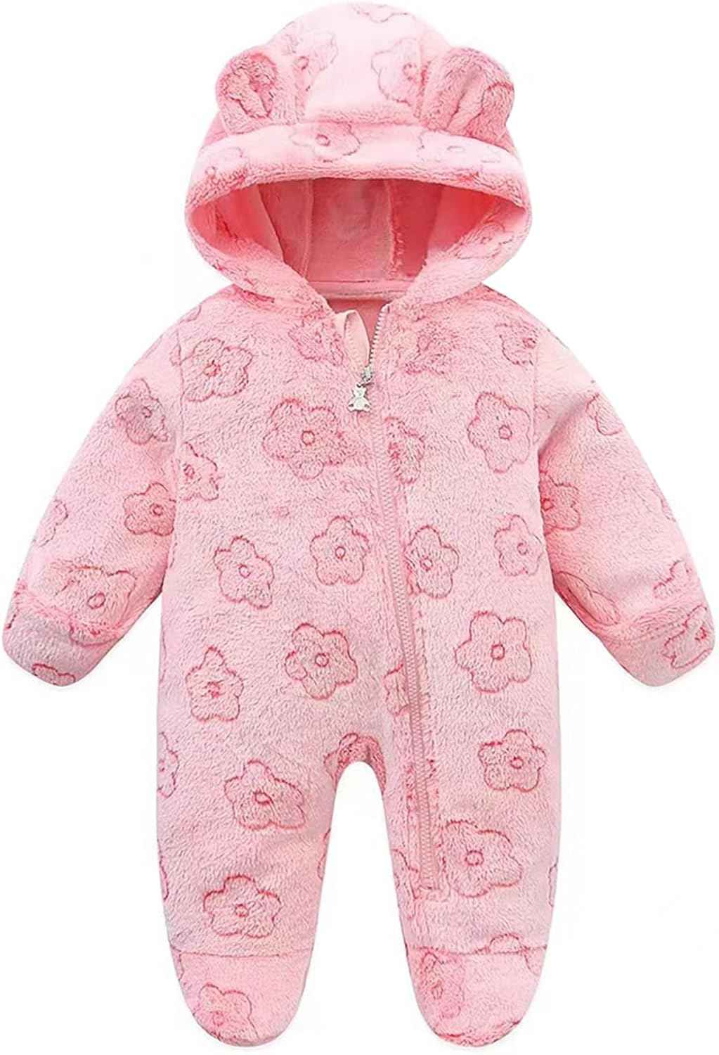 Baby-Overall für Mädchen, Jungen, Winter, Schneeanzug, 1-12 Monate, Fleecemantel, Jumpsuit, Pilot, Baby, Jungen, Mädchen