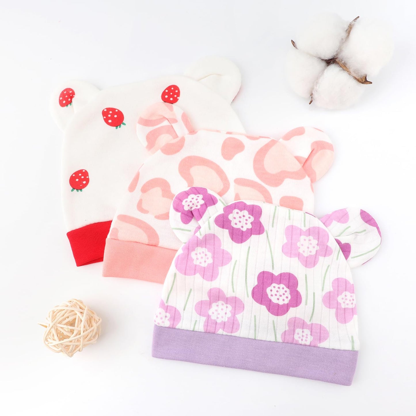 Neugeborene Swaddle Decke Hut Set Baby Gedruckt Swaddles Säugling Einstellbar Schlafsack für 0-3 Monate Mädchen Jungen