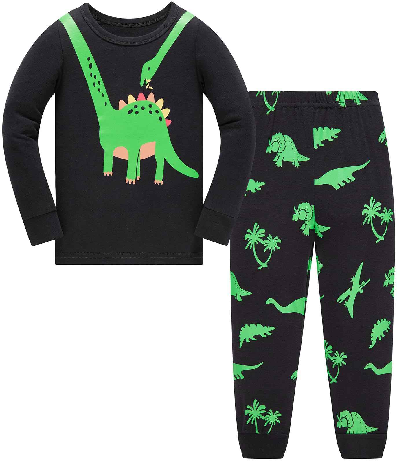 Boys Pyjamas Dinosaur Children's Sleepwear Long Sleeve Cotton Winter Christmas Pyjama Set Size 92-152, 1-12 Years