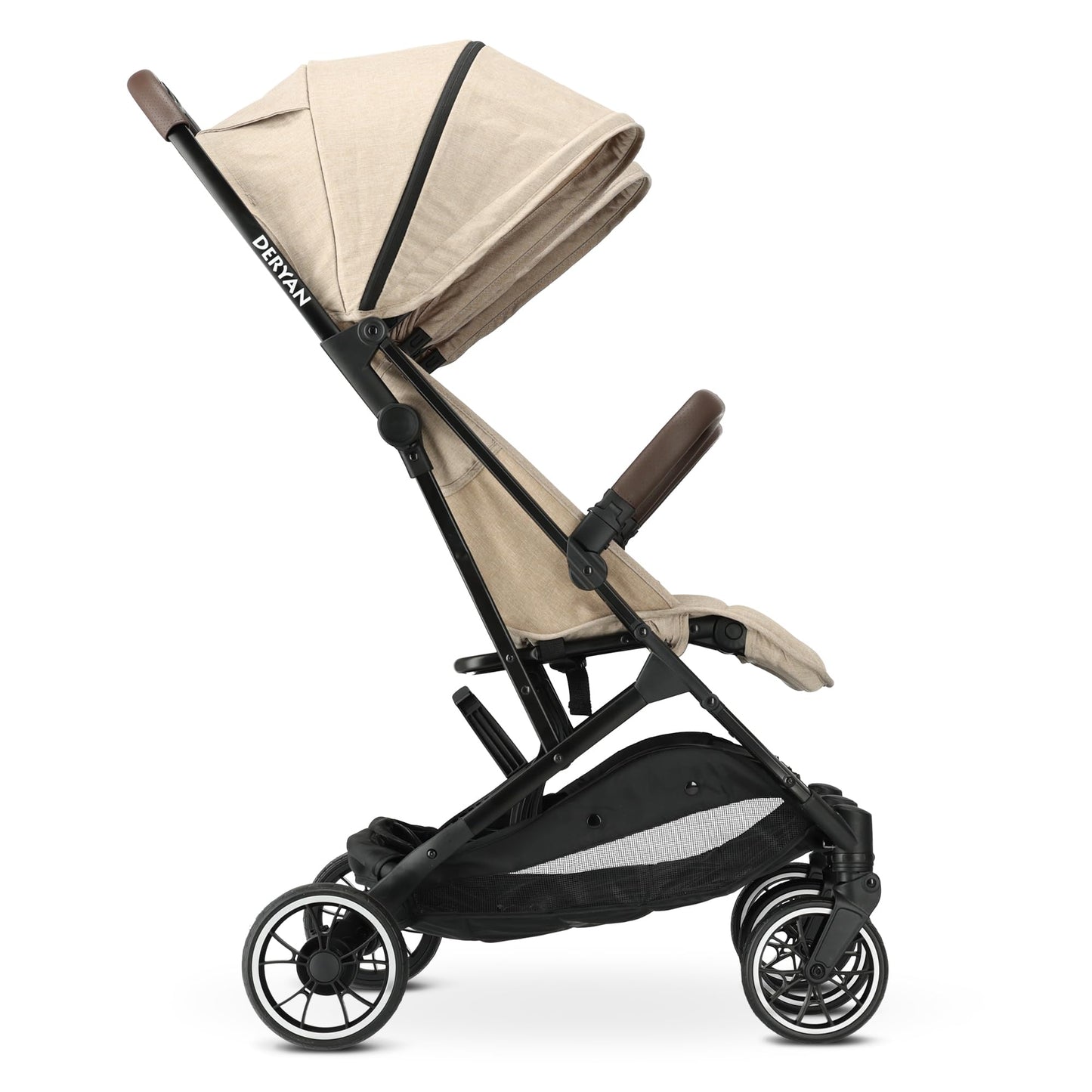Deryan XP X2 Kinderwagen Buggy 2 in 1 - Buggy klein zusammenklappbar - Geburt bis 4 Jahre - Baby Wagen pro Sitz belastbar bis 22kg - Kinderbuggy klappbar - KOMPAKT & FALTBAR - Grau