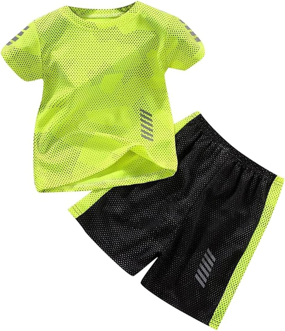 Kinder Trainingsanzug Jungen Set 2-Teilig Jogginganzug Sommer Schnelltrockend Casual Klamotten