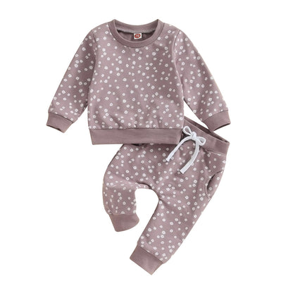 Himllauen Baby Mädchen Kleidung Sweatshirt + Lange Hose Zweiteiler Babykleidung Set Kleinkind Outfits