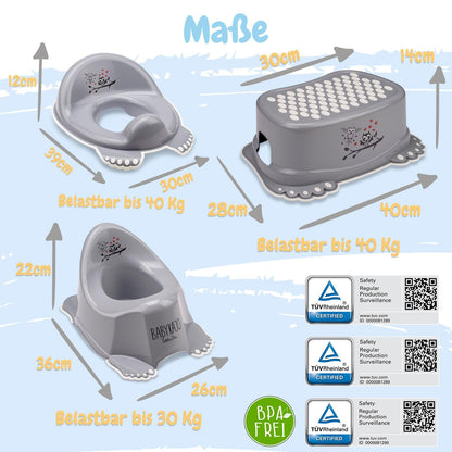 Baby Badewanne mit Gestell 4 Set TÜV Rheinland zertifiziert! Babybadewannen + Baby Badewannensitz +Abfluss + Gestell - Babywanne mit Ständer! Baby Pflegeset für Neugeborene.