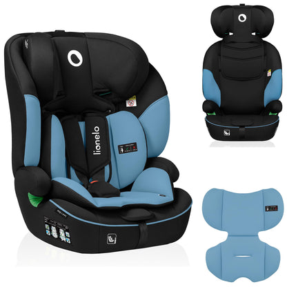 LIONELO LEVI I-SIZE 76-150 cm Kinderautositz, Gruppe 1 2 3, Seitenschutz, 10 Grad Kopfstützenverstellung Bequeme Armlehnen Verstellbare Rückenlehne, R129 i-Size - Meloni2