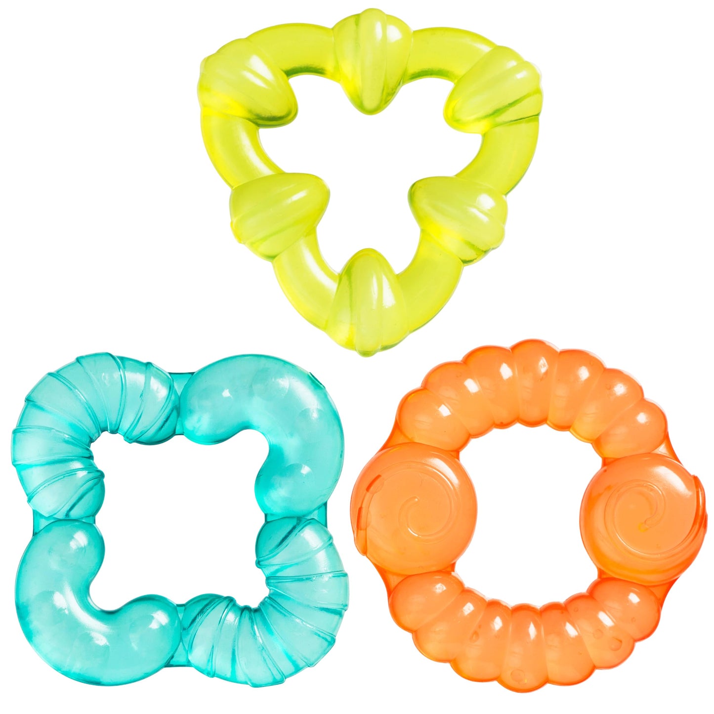 Playgro Beißring-Set Bumpy Gums, wassergefüllt, ab 3 Monaten, 3-teilig, Bumpy Gums, bunt, BPA-frei