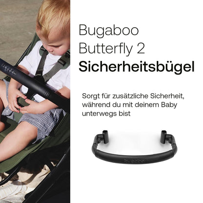 Bugaboo Butterfly 2 Reisebuggy Set – leichter, faltbarer Kinderwagen mit Sicherheitsbügel & Regenabdeckung – Handgepäckgröße, mit Liegefunktion – ab 6 Monaten bis 4 Jahre – Deep Indigo