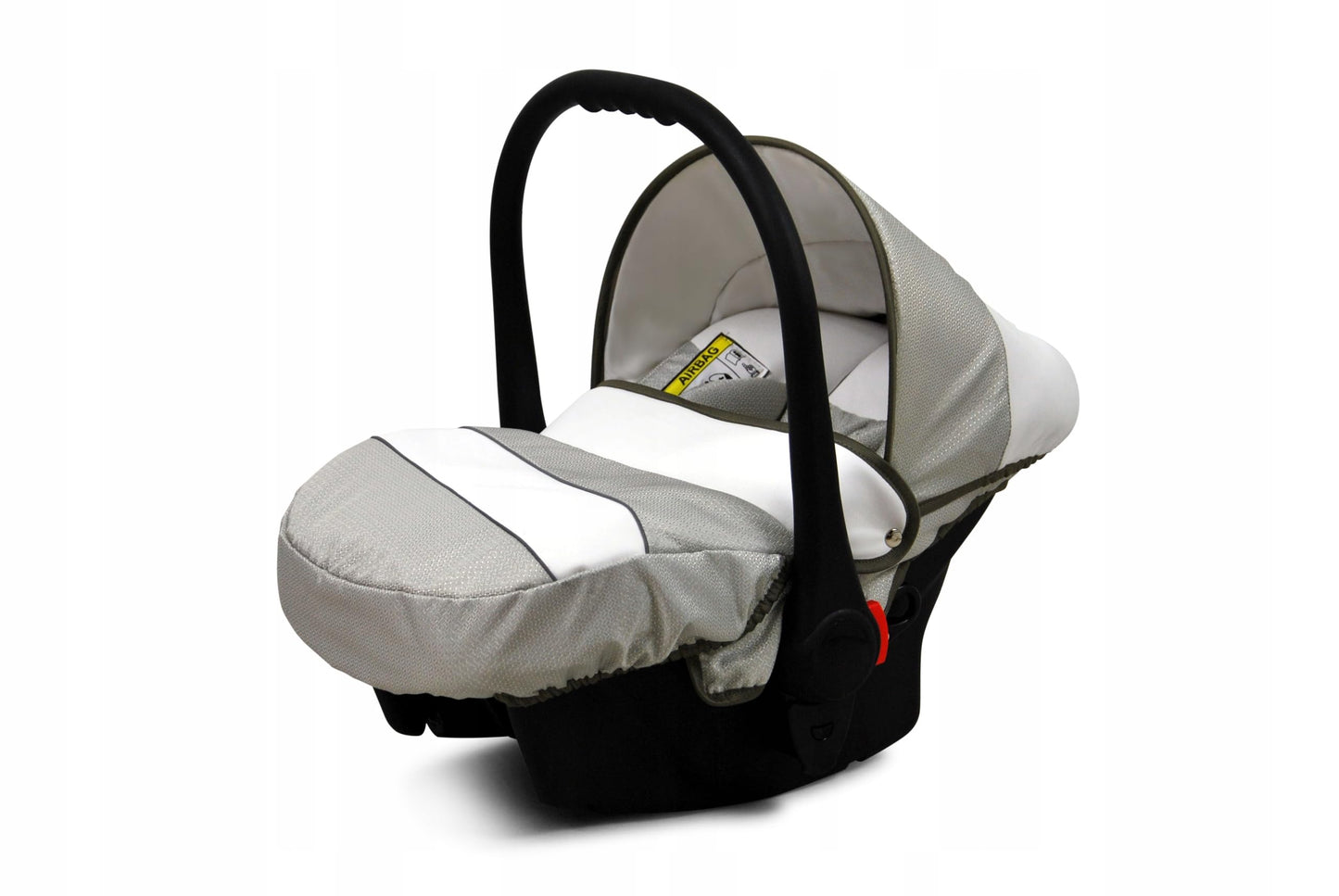 BabyLux® Bambimo Kinderwagen Set 3 in 1 - White Lux - incl. Babywanne, Buggy Sportsitz, Auto-Babyschale - Autositz - Kinderwagenset - Kombikinderwagen mit Wickeltasche, Regenschutz usw.