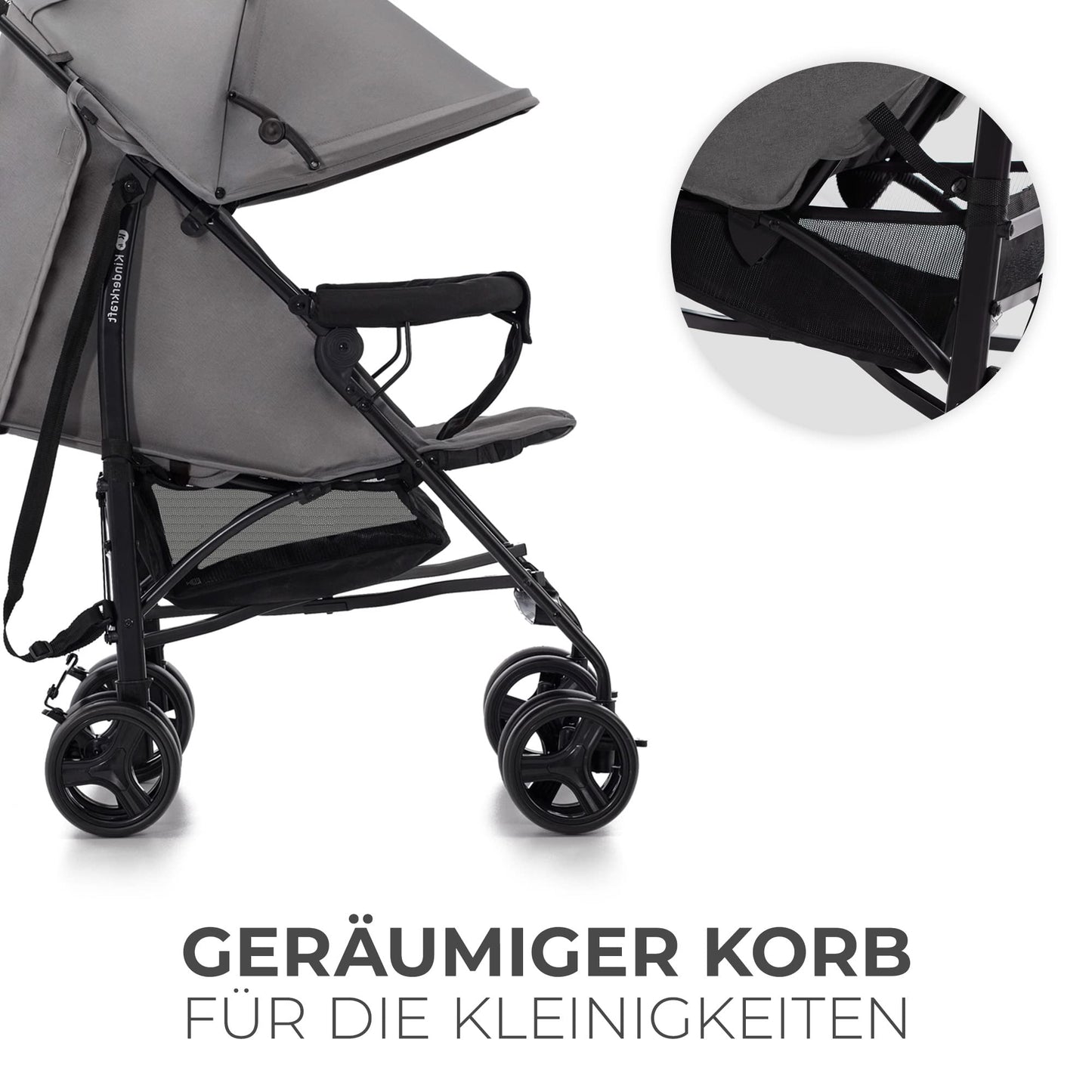 Kinderkraft TIK Kinderwagen, Liegebuggy, Sportwagen, Leicht - 6,5kg, Drehbare Vorderräder, Verstellbarer Griff, Stufenlose Einstellung der Rückenlehne, Schnelles Zusammenklappen, bis zu 17kg, Grün - Meloni2
