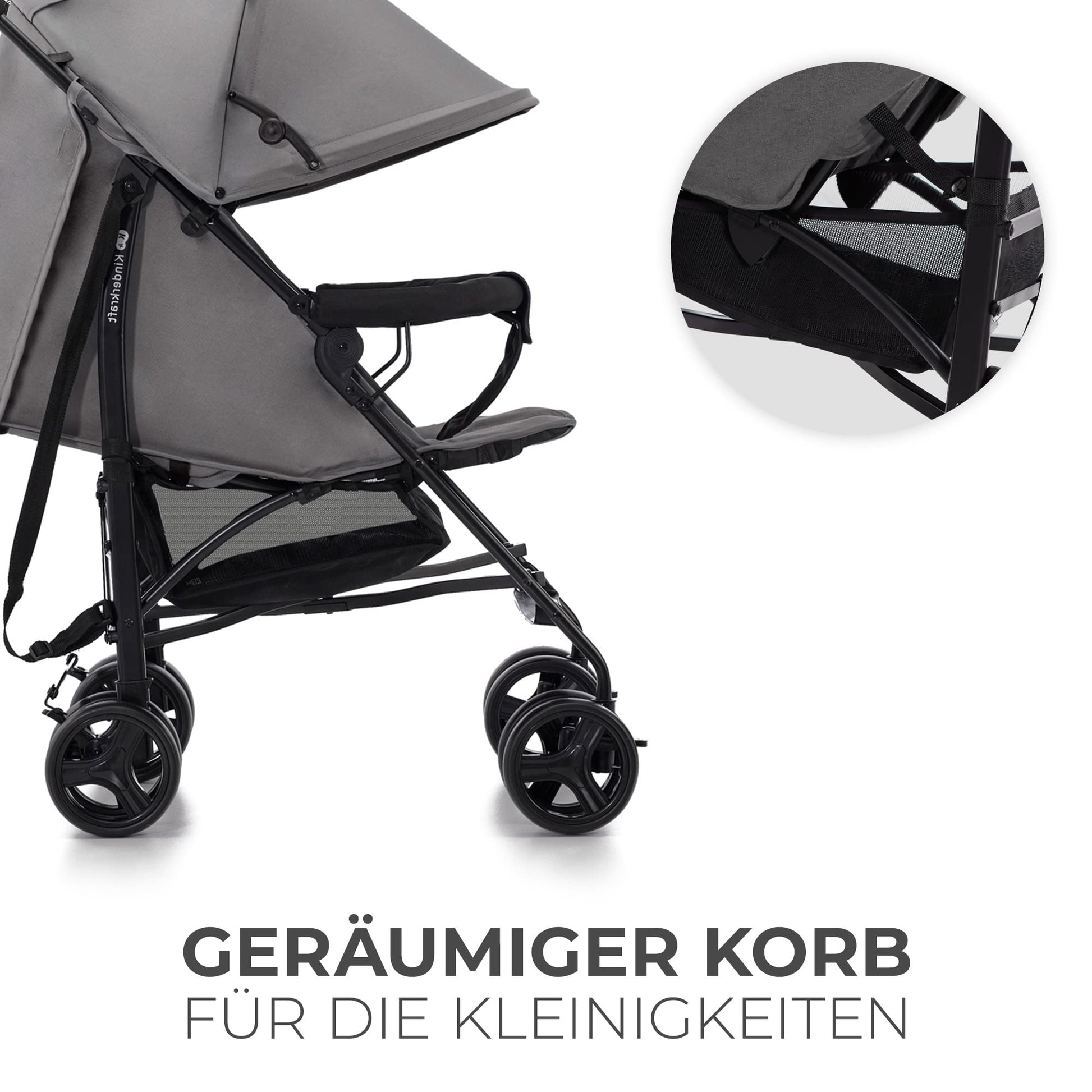 Kinderkraft TIK Kinderwagen, Liegebuggy, Sportwagen, Leicht - 6,5kg, Drehbare Vorderräder, Verstellbarer Griff, Stufenlose Einstellung der Rückenlehne, Schnelles Zusammenklappen, bis zu 17kg, Grün - Meloni2