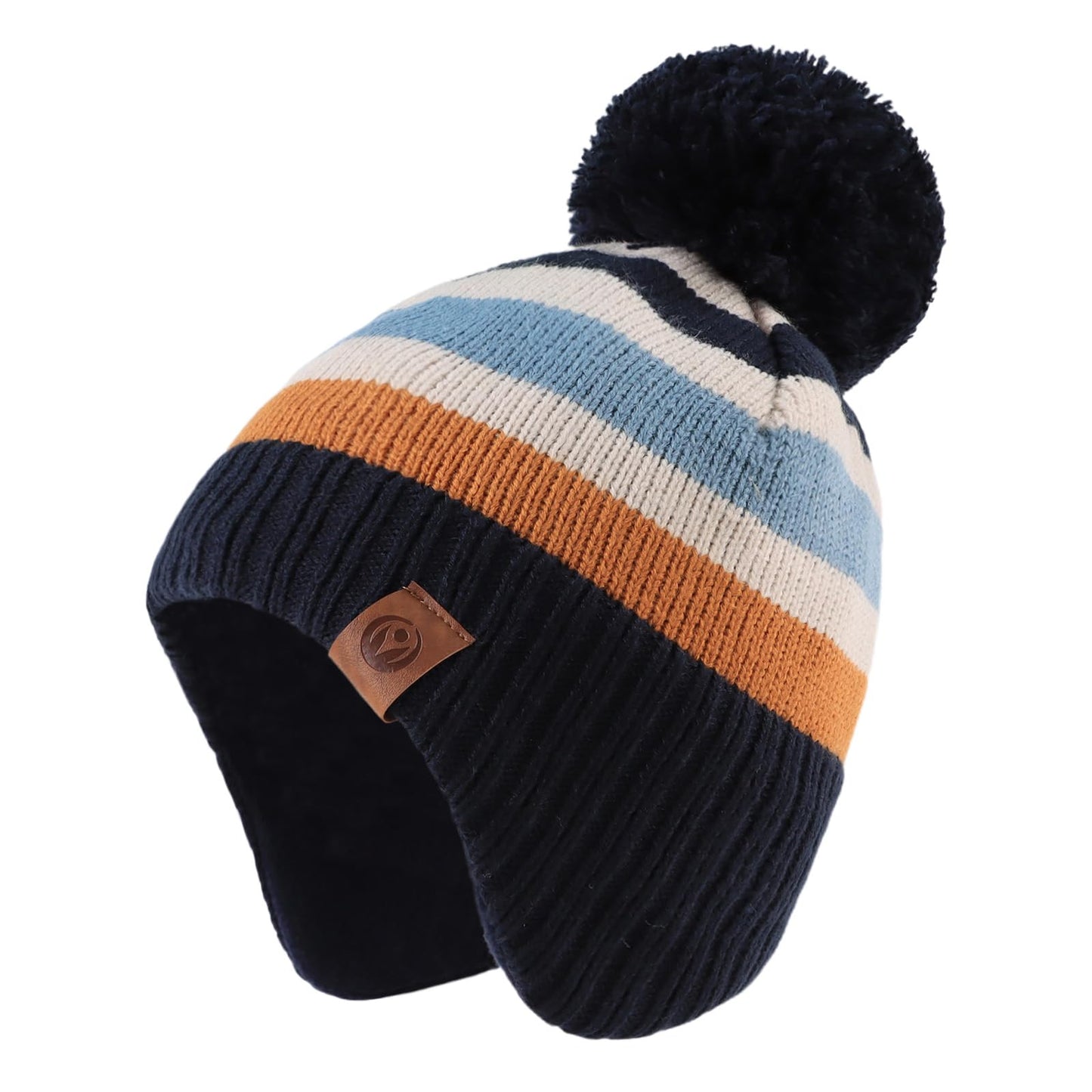 XIAOHAWANG Baby Strickmütze Winter Babymütze Junge Warme Kindermütze Junge Beanie Mütze Dicke Wintermütze für Herbst,Winter