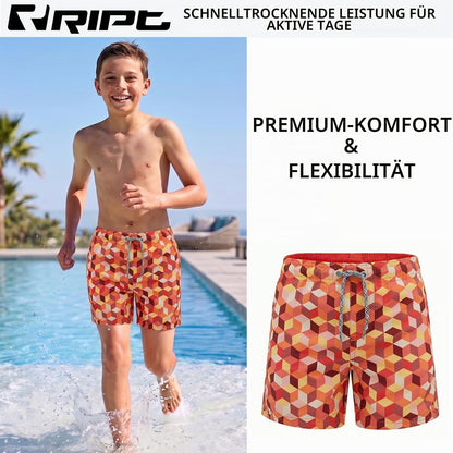 Schnelltrocknende Badeshorts für Jungen – UV50 Sonnenschutz für Aktiven Sommer Spaß
