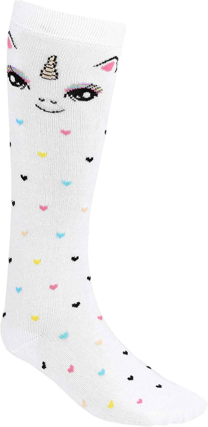 TupTam Girls' Knee-Length Socks, Patterned, Pack of 3