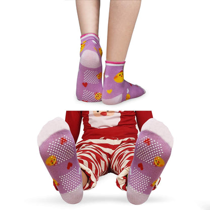 HYCLES Baby ABS Socks Children 0-7 Years 12 Pairs Stopper Socks Children Non-Slip Socks Child Boys Girls 23-26 27-30 Toddler Socks Baby