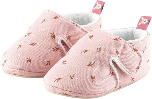 Sterntaler Baby Krabbelschuh bedruckt mit Blumen, Mädchen - Baby Schuhe mit aufgenähter und rutschfester Sohle - gefüttert mit Frottee und aus langlebigem Material, zartrosa, 16