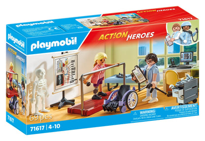 PLAYMOBIL | Action Heroes | Kinderarzt mit Teddybär | nachhaltiges Spielzeug für Kinder ab 4 Jahren | 71619