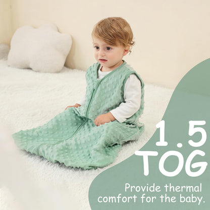 Looxii Baby Sleeping Bag Winter Cotton Winter Sleeping Bag 2.5 TOG Sleeping Bags Warm Baby Sleeping Bag Newborn for Autumn Winter Pink Rabbit 12-18 Months