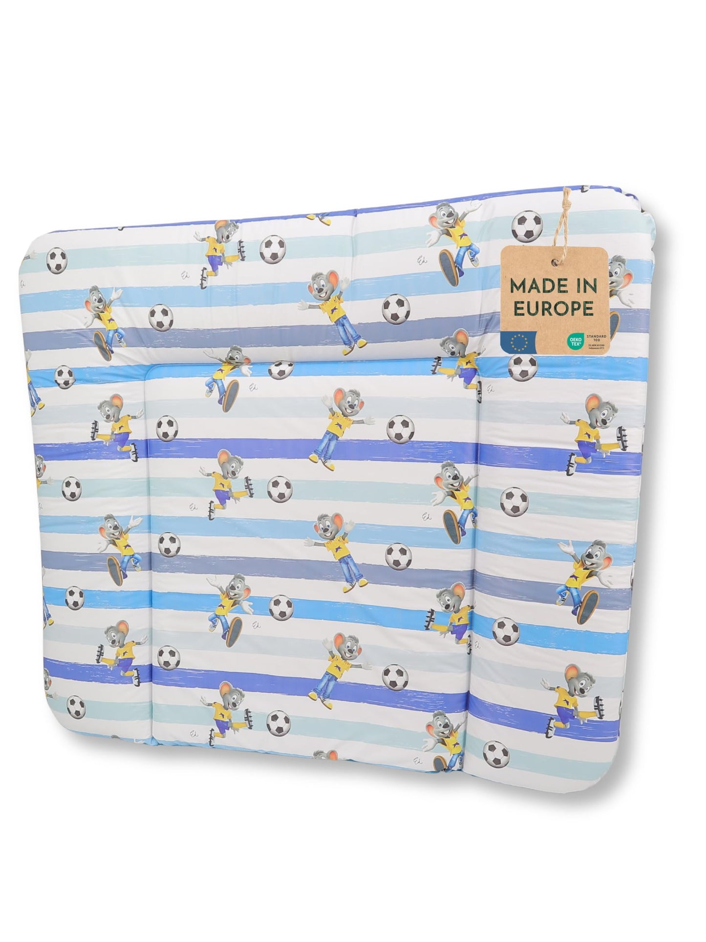 pic Bear Wickelauflage - hochwertige OEKO-TEX Wickeltischauflage - pflegeleichte Wickelunterlage - Auflage Wickelkommode - 85 x 72 cm - Sealife