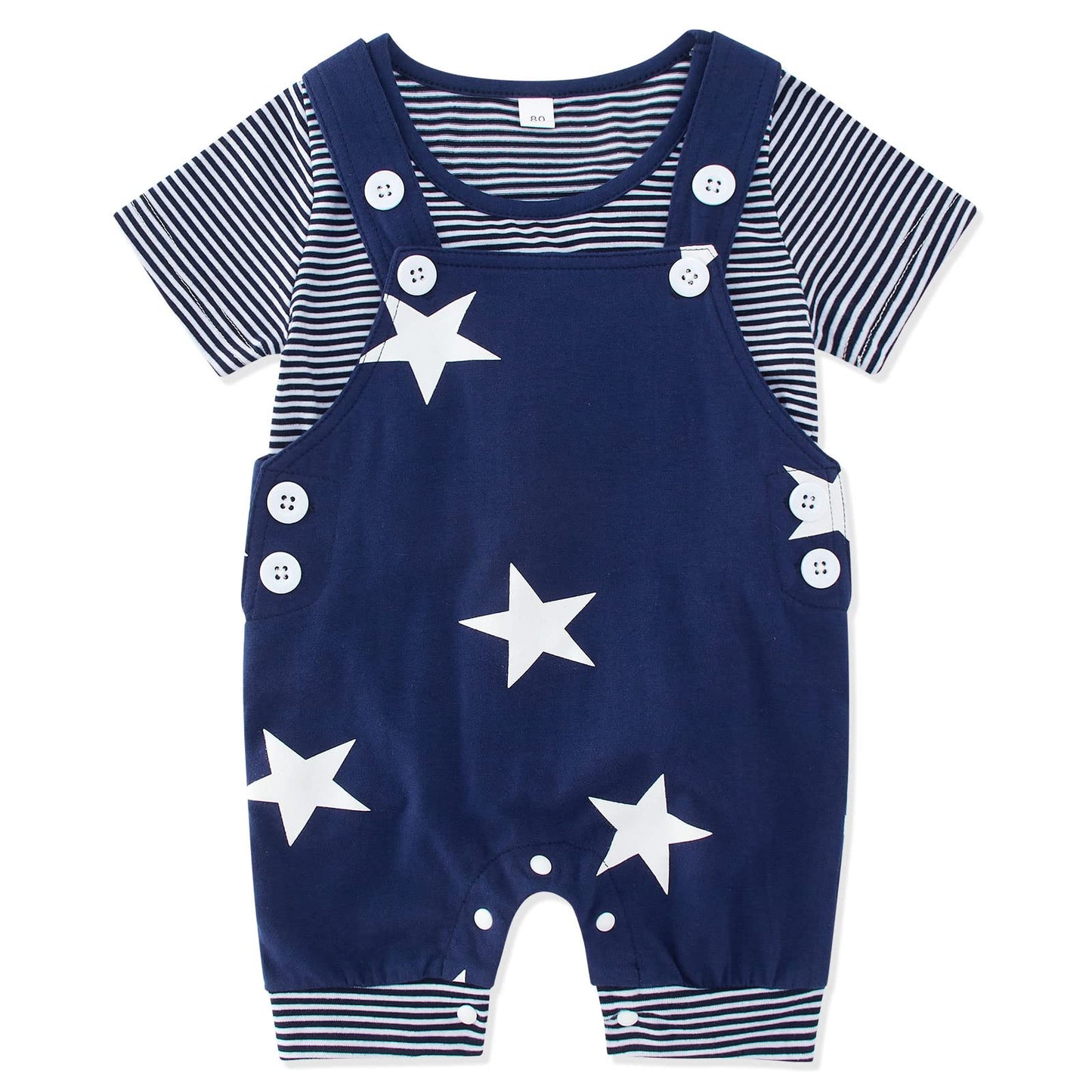 SFreeBo Baby Boys Clothing 3 Pieces Winter Baby Clothing Outfit Set Long Sleeve Cotton Striped Newborn Baby Clothing Boys 3-18 Months