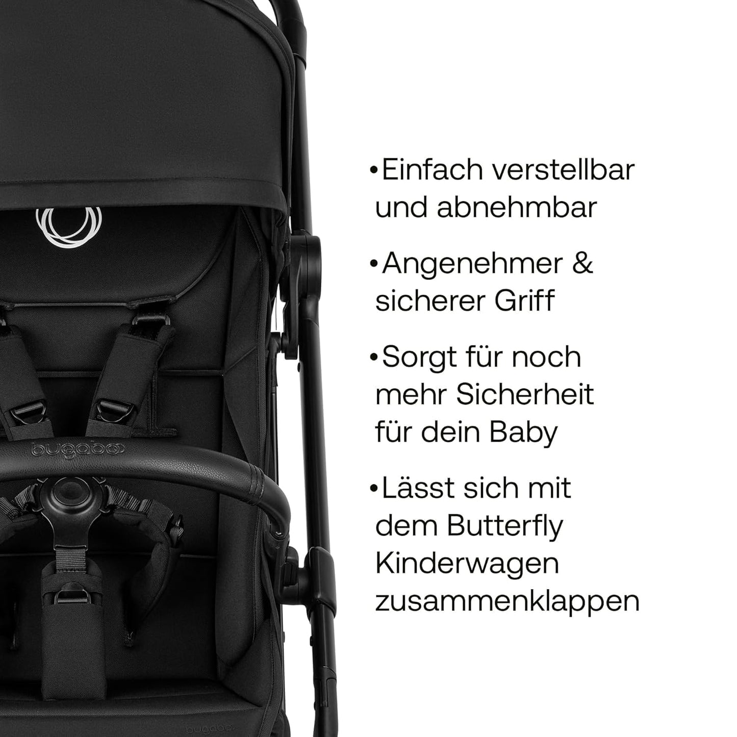 Bugaboo Butterfly 2 Reisebuggy Set – leichter, faltbarer Kinderwagen mit Sicherheitsbügel & Regenabdeckung – Handgepäckgröße, mit Liegefunktion – ab 6 Monaten bis 4 Jahre – Forest Green