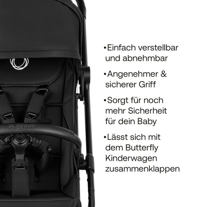 Bugaboo Butterfly 2 Reisebuggy Set – leichter, faltbarer Kinderwagen mit Sicherheitsbügel & Regenabdeckung – Handgepäckgröße, mit Liegefunktion – ab 6 Monaten bis 4 Jahre – Forest Green