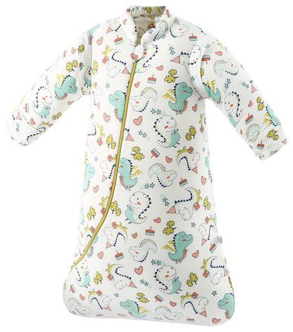 Chilsuessy Baby Sleeping Bag Winter, Removable Sleeves, Warm Lined 3.5 Tog Winter Sleeping Bags, Boys/Girls Sleeping Bag for Toddlers from 6 Months to 6 Years