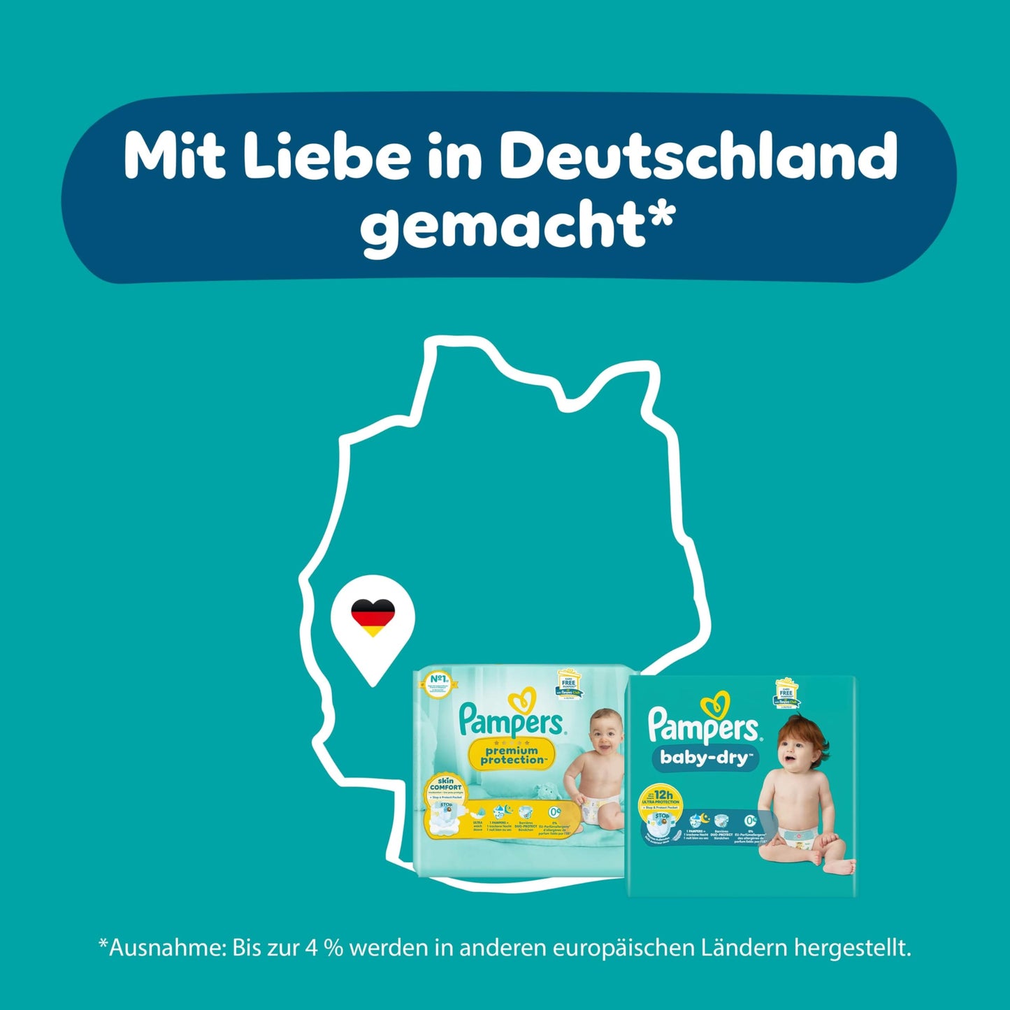 Pampers Baby-Dry Pants Größe 6, 138 Windeln, 13kg-19kg, 360° Passform hilft, Auslaufen zu verhindern