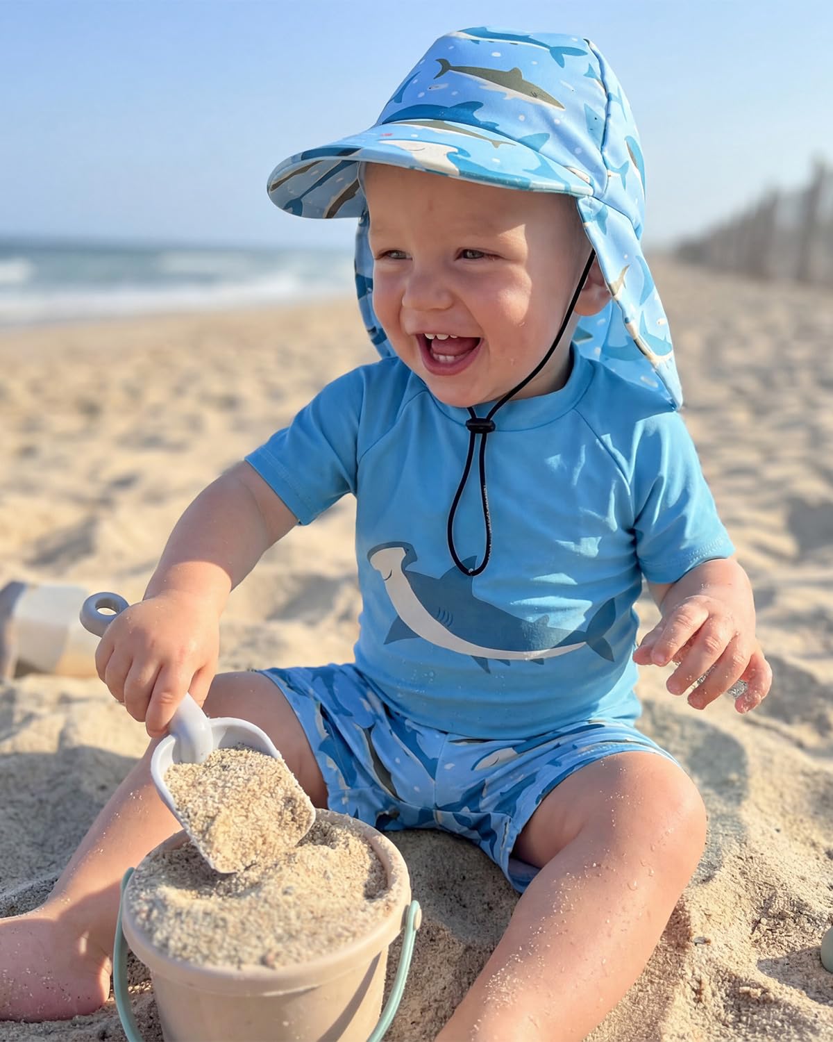 Uv Kleidung Baby Badeanzug Junge Zweiteilig Kurzärmel Schwimmshirt Badeshorts Uv Schutzkleidung 3 Monate-3 Jahre