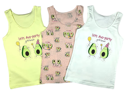 LOREZA ® 5 Mädchen Baumwolle Unterhemden Tank Top Kinder - Gr. 92-170