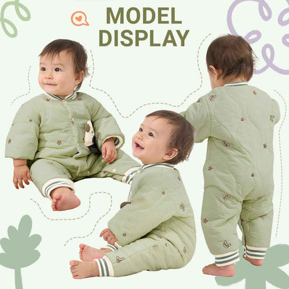 JiAmy Baby Snowsuit, Soft Romper, Newborn Winter Romper, Autumn Winter Warm Jumpsuit, Winter Suit for Toddlers, Girls, Boys, 6-18 Months