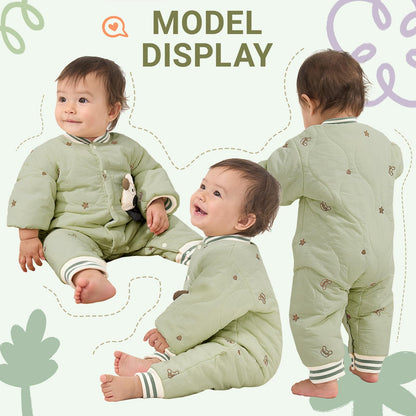 Baby Schneeanzug, weicher Strampler, Neugeborenen Winter Strampler, Herbst Winter Warm Overall, Winter Anzug für Kleinkinder, Mädchen, Jungen, 6-18 Monate