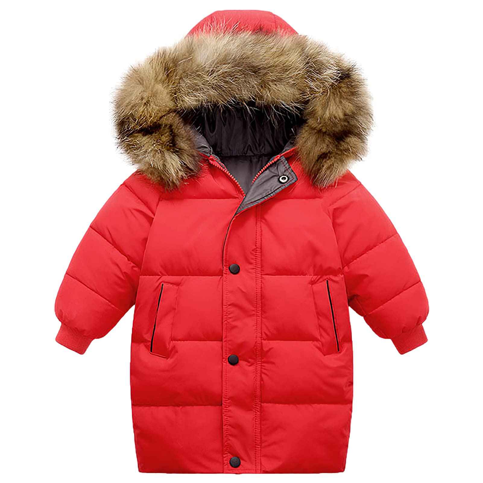 Children's Girls' Jacket with Hood Winter Jacket Winter Coat Children's Jacket for 2-10 Years