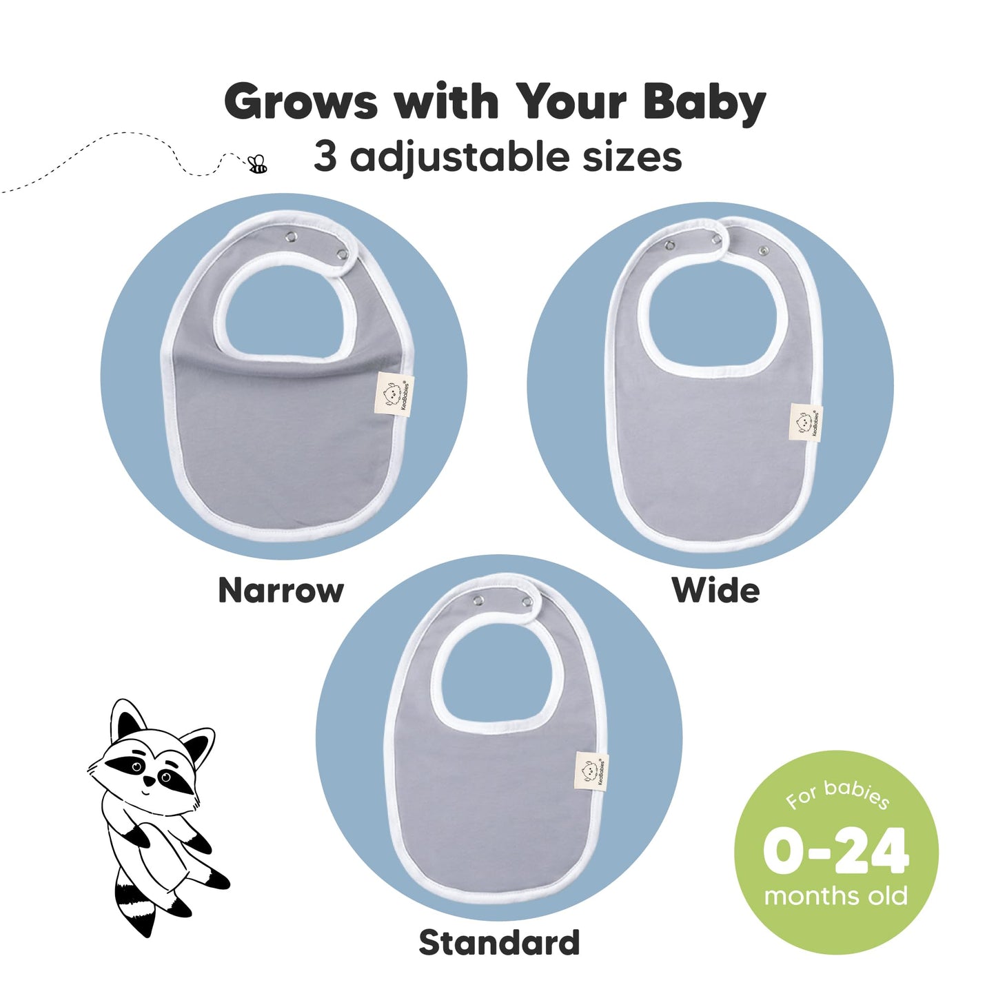 Baby Bibs for Boys &amp; Girls - 8-Pack Organic Cotton Teething Bibs - Baby Bibs for Girls &amp; Boys - Large Bibs for Infants, Toddlers (Wilderness) 