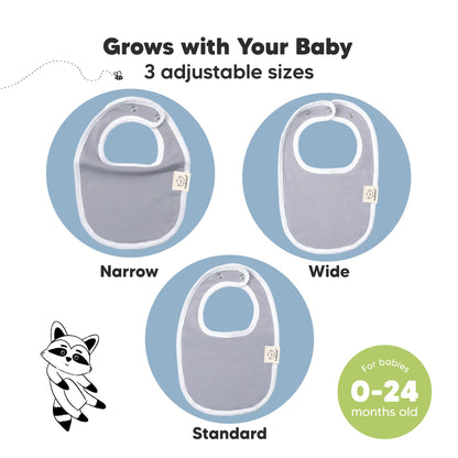 Baby Bibs for Boys &amp; Girls - 8-Pack Organic Cotton Teething Bibs - Baby Bibs for Girls &amp; Boys - Large Bibs for Infants, Toddlers (Wilderness) 