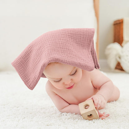 Bearmoss Moltontücher Baby 100% Baumwolle Weiche Spucktücher Baby,Atmungsaktiv und Extrem Saugfähig Musselin Tuch für Saugstark Mulltücher 4er 60x60cm (Brauner Druck)