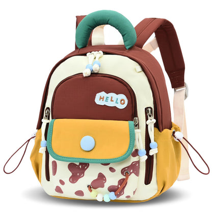 PROTAURI Kindergartenrucksack Mädchen 2-5 Jahre 8L 3D Eis, Dunkelrosa | mit Brustgurt wasserabweisend leicht atmungsaktiv ergonomisch Macaron-Farben